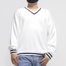 리셋 남성용 스팅 브이넥 니트