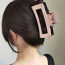 두발로 13cm 빅사이즈 무광 스퀘어 헤어 집게핀