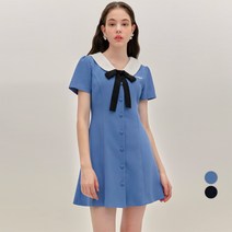 하트클럽 Heart Collar Ribbon Dress