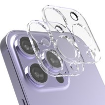 EZ 쉬운부착 핸드폰 카메라렌즈 보호필름 2장+제거기 포함 셋트, 클리어+트윙클