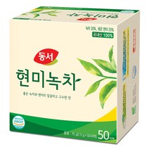 동서 현미녹차 티백, 50개