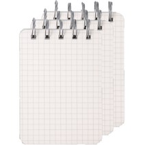 제이포 스프링 휴대용 미니 노트 수첩 체크, 3개, 투명