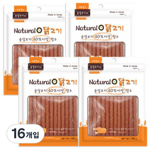 네츄럴오 강아지 간식 100g, 닭고기맛, 16개입