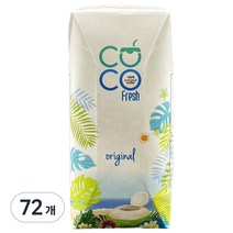 코코프레시 코코넛워터, 200ml, 72개