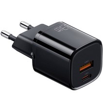 맥도도 GaN PD3.0 PPS 33W 초고속 미니 2포트 멀티 충전기, 블랙 (CH-0841)