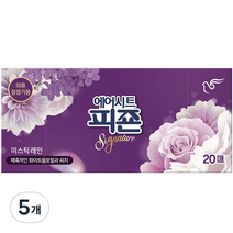 피죤 에어시트 의류청정기용 미스틱레인 단품, 5개, 20매