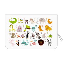 바니바니 차량용 햇빛가리개 아스킨 + 끈 랜덤발송, 암막 - 21_알파벳동물들, 1세트