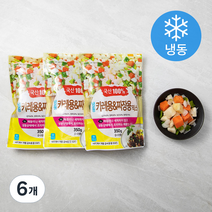 그린피아 냉동 카레용 짜장용 믹스 (냉동), 350g, 6개