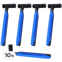 블루마켓 스테인리스 스틸 일회용 면도기 블루, 1개입, 10개