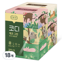 코디 에코그린 각티슈 2겹, 180매, 18개