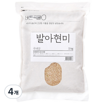 바른곡물 발아현미, 1kg, 4개