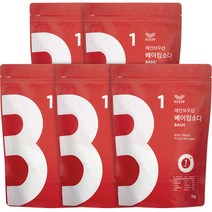 레인보우샵 베이킹소다 베이직, 1kg, 5개