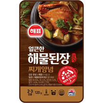 해표 얼큰한 해물된장 찌개양념, 120g, 1개