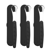 비즈온 성인용 혀 설태 제거 클리너 블랙, 25.5g, 3개