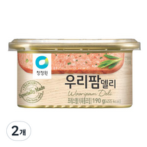 청정원 우리팜 델리 햄통조림, 190g, 2개