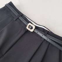 바비수 스텔라 큐빅 정장 포인트 슬림 벨트