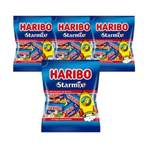 하리보 스타믹스 미니 젤리, 250g, 4개
