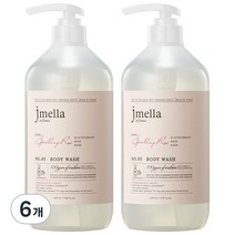 제이멜라 인 프랑스 스파클링 로제 바디워시 플로럴향, 1000ml, 12개