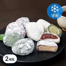 착한떡 합격 찹쌀떡 호두 40g x 7개 + 쑥 40g x 7개 + 흑미 40g x 7개 선물세트 (냉동), 2세트