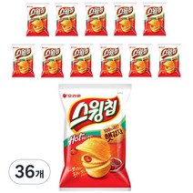 스윙칩 핫 볶음고추장맛, 60g, 36개