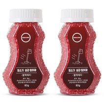 마크롱 청소기 살균 탈취제 블랙체리향, 80g, 2Ea