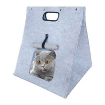 건우코리아 펠트 바구니모양 고양이 하우스, 그레이