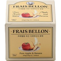 프레벨롱 국산 과일 퓨레 2p, 사과바나나, 100g, 1개