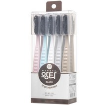 왕타 통칫솔 블랙, 10개입, 1세트