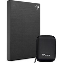 씨게이트 ONE TOUCH HDD 외장하드 + 파우치, 4TB, Black