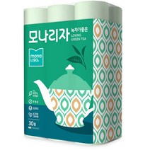 모나리자 녹차가좋은 펄프 3겹 화장지 30m, 30롤, 1팩