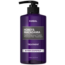 쿤달 허니 앤 마카다미아 헤어 트리트먼트 핑크그레이프프룻향, 1058ml, 1개