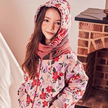 마틸다엔와이 여아용 기모 Queen of flower 프릴 후드 집업