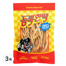 붐붐포 강아지 듬뿍한팩 대용량 수제간식, 황태, 3개