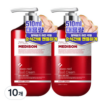 폴메디슨 딥레드 대용량 고보습 각질 케어 풋크림, 510ml, 10개