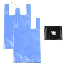 무상표 손잡이비닐봉투 청유백색 왕대 31 x 54 cm 15L 100p, 2개