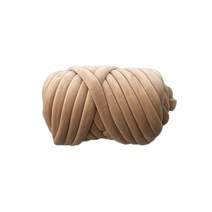 알로데 벨벳 자이언트얀 DIY 빅 망고 뜨개실 500g, 15 딥베이지카키, 1개