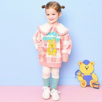 헤이미니 여아용 슈가체크카라 상하복 세트