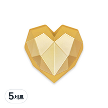 디씨네트워크 하트 차량용 방향제 매트골드 넘버5, 5세트, 넘버5향