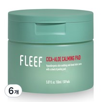 플리프 시카 알로에 카밍 토너패드, 50개입, 6개