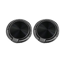 스트릿램프 360도 회전 스프라이트 휴대폰 스마트링, 2개, 블랙