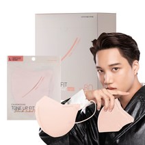 참존 톤업핏 블랙라벨 라이트 KF80 마스크 대형, 피치코랄, 1개, 25개입