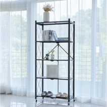 피티즘 철제 원터치 접이식 선반, 블랙