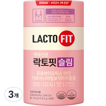 종근당건강 락토핏 슬림 유산균 60p, 120g, 3개