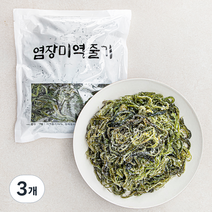 주일 염장 미역줄기, 1kg, 3개