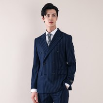 리버클래시 남성용 피크드 모혼방 더블 정장자켓 LHS11676