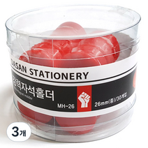 강력자석홀더 30입, 적색, 3개
