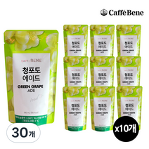 카페베네 청포도에이드 파우치음료, 190ml, 30개