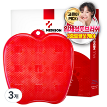 폴메디슨 딥레드 풋브러쉬, 1개입, 3개