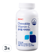 GNC 츄어블 비타민C 1077mg, 3개, 96.9g
