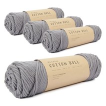 브랜드실 올뉴 코튼롤 뜨개실 4p, 18번 회색, 1개